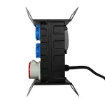 RO-3/P/USB/400V HAND Rozdzielnica budowlana przenośna siłowa z zabezpieczeniem;H07RN-F;5x2,5;400V, 2x4p+z;3x2p+z; 1xusb; dł. przewodu 2m