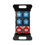RO-3/P/USB/400V HAND Rozdzielnica budowlana przenośna siłowa z zabezpieczeniem;H07RN-F;5x2,5;400V, 2x4p+z;3x2p+z; 1xusb; dł. przewodu 2m