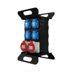 RO-3/P/USB/400V HAND Rozdzielnica budowlana przenośna siłowa z zabezpieczeniem;H07RN-F;5x2,5;400V, 2x4p+z;3x2p+z; 1xusb; dł. przewodu 2m