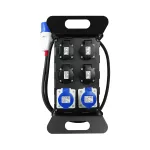 RO-4/P/CMP HAND Rozdzielnica budowlana przenośna camping z zabezpieczeniem;H07RN-F;3x2,5;2x4p+z;3x2p+z; 1xusb; dł. przewodu 1,5m