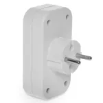 R-260 Rozgałęźnik podwójny 2x2p, bis; max 16A, 230V, IP20; biały