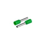 KI/T-1X1/16,4/50 GN Końcówka tulejkowa izolowana do przewodów 1x1mm2; DŁ TULEJKI 16,4mm Zielony 50 szt.