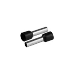 KI/T-1X10/27,5/50 BK Końcówka tulejkowa izolowana do przewodów 1x10mm2; DŁ TULEJKI 27,5mm Czarny 50 szt.