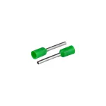 KI/T-1X0,5/16/20 GN Końcówka tulejkowa izolowana do przewodów 1x0,5mm2; DŁ TULEJKI 16mm Zielony 20 szt.