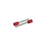 KI/T-1X1,5/24,4/20 RD Końcówka tulejkowa izolowana do przewodów 1x1,5mm2; DŁ TULEJKI 24,4mm Czerwony 20 szt.