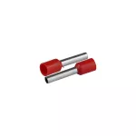 KI/T-1X2,5/19,2/20 RD Końcówka tulejkowa izolowana do przewodów 1x2,5mm2; DŁ TULEJKI 19,2mm Czerwony 20 szt.