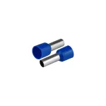 KI/T-1X10/21,5/20 BU Końcówka tulejkowa izolowana do przewodów 1x10mm2; DŁ TULEJKI 21,5mm Niebieski 20 szt.