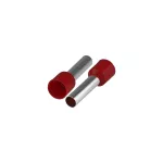KI/T-1X10/27,5/20 RD Końcówka tulejkowa izolowana do przewodów 1x10mm2; DŁ TULEJKI 27,5mm Czerwony 20 szt.