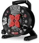 PB-EXT/40M/3X1,5/H05RR-F Przedłużacz bębnowy EXTREME LINE; 4x2p+Z; IP44; 16A; H05RR-F; 3x1,5; 40m; czarny