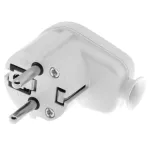 WT-16U Wtyczka rozbieralna, kątowa Uni-SCHUKO, 2p+Z; 16A, 250V; WT-16U; biały