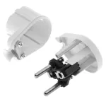 WT-16U Wtyczka rozbieralna, kątowa Uni-SCHUKO, 2p+Z; 16A, 250V; WT-16U; biały