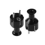 WT-40 Wtyczka rozbieralna, prosta Uni-SCHUKO, 2p+Z Schuko, 16A, 250V; WT-40; czarny