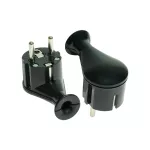 WT-50 Wtyczka rozbieralna, kątowa Uni-SCHUKO, 2p+Z; 16A, 250V; WT-50; czarny