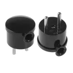 WT-10 Wtyczka rozbieralna, kątowa "MINI", 2p 16A, 250V; WT-10; czarny