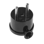 WT-10 Wtyczka rozbieralna, kątowa "MINI", 2p 16A, 250V; WT-10; czarny