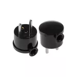 WT-15 Wtyczka rozbieralna, kątowa "MINI", 2p+Z, 16A, 250V; WT-15; czarny