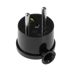 WT-15 Wtyczka rozbieralna, kątowa "MINI", 2p+Z, 16A, 250V; WT-15; czarny