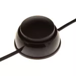 PWN-2/2X0,75/3,0 Przyłączacz z wtyczką płaską z wyłącznikiem nożnym do lamp, dwutorowy, 250V, 2,5A; 3m; czarny