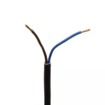 PWN-2/2X0,75/3,0 Przyłączacz z wtyczką płaską z wyłącznikiem nożnym do lamp, dwutorowy, 250V, 2,5A; 3m; czarny
