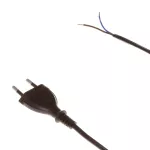 PWN-2/2X0,75/3,0 Przyłączacz z wtyczką płaską z wyłącznikiem nożnym do lamp, dwutorowy, 250V, 2,5A; 3m; czarny