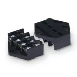 ZO-4/4 Płytka odgałęźna 4-torowa, 4 mm2; czarny