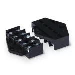 ZO-5/4 Płytka odgałęźna 5-torowa, 4 mm2; czarny