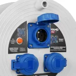 PB-PRO/3G/S/S/20M/3X1,5/H07RN-F H Przedłużącz bębnowy przemysłowy HAND PROFESSIONAL IP55; 20m; H07RN-F; 3x1,5mm; SCHUKO