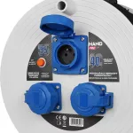 PB-PRO/3G/S/40M/3X2,5/H07RN-F HAN Przedłużącz bębnowy przemysłowy HAND PROFESSIONAL IP55; 40m; H07RN-F; 3x2,5mm;