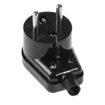 WT-16S Wtyczka rozbieralna, kątowa podświetlana, 2p+Z, 16A, 250V; WT-16S; czarny