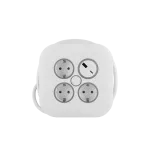 PZ-ECO-5S/10/3X1,5/H05VV-F Przedłużacz zwijany 10m 3x1,5mm2, 16A, z zabezpieczeniem termicznym, 3XGNIAZDO WTYCZKOWE SCHUKO, 1xUSB-C, 1xUSB-A