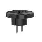 AD-EU/UNI czarny Adapter sieciowy uniwersalny (EU, UK, US, AU)