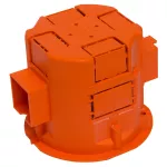PK-60/60Ł Puszka końcowa jednokrotna 60x60 p/t, głęboka; szeregowa; pomarańczowy