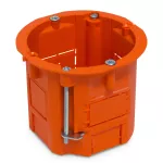 PK-60/60G Puszka końcowa jednokrotna 60x60 p/t; głęboka; do płyt gipsowych; pomarańczowy