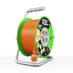 PB-ST/D/50M/3X1,5/H05VV-F Przedłużacz bębnowy STANDARD LINE; 4x2p+Z; IP20; 16A; H05VV-F; 3x1,5; 50m; pomarańczowy