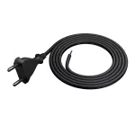 PP-11/2M/2X0,75/OMY P Przewód przyłączeniowy z wtyczką płaską; 2x0,75; H03VVH2-F (OMYp); 2m; czarny