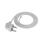 PP-50/2M/3X0,75/OMY ŻO Przewód przyłączeniowy z wtyczką kątowa UniSCHUKO; 3x0,75; OMY żo; 2m; biały