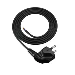 PP-50/2M/3X0,75/OMY ŻO Przewód przyłączeniowy z wtyczką kątowa UniSCHUKO; 3x0,75; OMY żo; 2m; czarny
