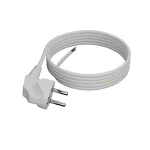 PP-50/4M/3X0,75/OMY ŻO Przewód przyłączeniowy z wtyczką kątowa UniSCHUKO; 3x0,75; OMY żo; 4m; biały