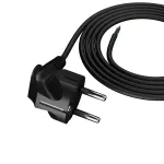PP-50/1M/3X1/OMY ŻO Przewód przyłączeniowy z wtyczką kątowa UniSCHUKO; 3x1; OMY żo; 1m; czarny