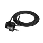 PP-50/1,5M/3X1/OMY ŻO Przewód przyłączeniowy z wtyczką kątowa UniSCHUKO; 3x1; OMY żo; 1,5m; czarny