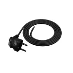 PP-50/2M/3X1/OMY ŻO Przewód przyłączeniowy z wtyczką kątowa UniSCHUKO; 3x1; OMY żo; 2m; czarny