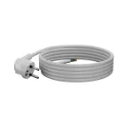 PP-50/3M/3X1,5/OMY ŻO Przewód przyłączeniowy z wtyczką kątowa UniSCHUKO; 3x1,5; OMY żo; 3m; biały