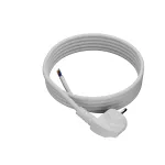 PP-50/3M/3X1,5/OMY ŻO Przewód przyłączeniowy z wtyczką kątowa UniSCHUKO; 3x1,5; OMY żo; 3m; biały