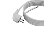 PP-50/4M/3X1,5/OMY ŻO Przewód przyłączeniowy z wtyczką kątowa UniSCHUKO; 3x1,5; OMY żo; 4m; biały