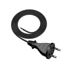 PP-21/2M/2X1/H05RR Przewód przyłączeniowy z wtyczką prostą IP20; 2x1; H05RR; 2m; czarny