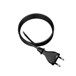 PP-21/3M/2X1,5/H05RR Przewód przyłączeniowy z wtyczką prostą IP20; 2x1,5; H05RR; 3m; czarny
