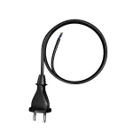 PP-21/3M/2X1,5/H05RR Przewód przyłączeniowy z wtyczką prostą IP20; 2x1,5; H05RR; 3m; czarny