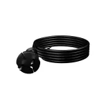 PP-21/3M/2X1,5/H05RR Przewód przyłączeniowy z wtyczką prostą IP20; 2x1,5; H05RR; 3m; czarny