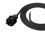 PP-40H/2M/2X1,5/H07RN Przewód przyłączeniowy z wtyczką prostą IP44; 2x1,5; H07RN-F; 2m; czarny