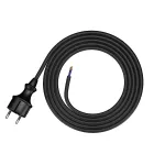 PP-40H/2M/2X1,5/H07RN Przewód przyłączeniowy z wtyczką prostą IP44; 2x1,5; H07RN-F; 2m; czarny